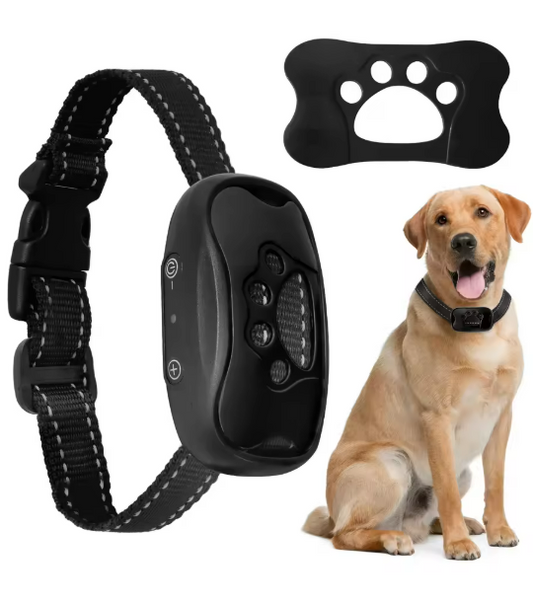 Anti-Shock Anti-Barking Collar - Ultrasonic & Vibration Training Device